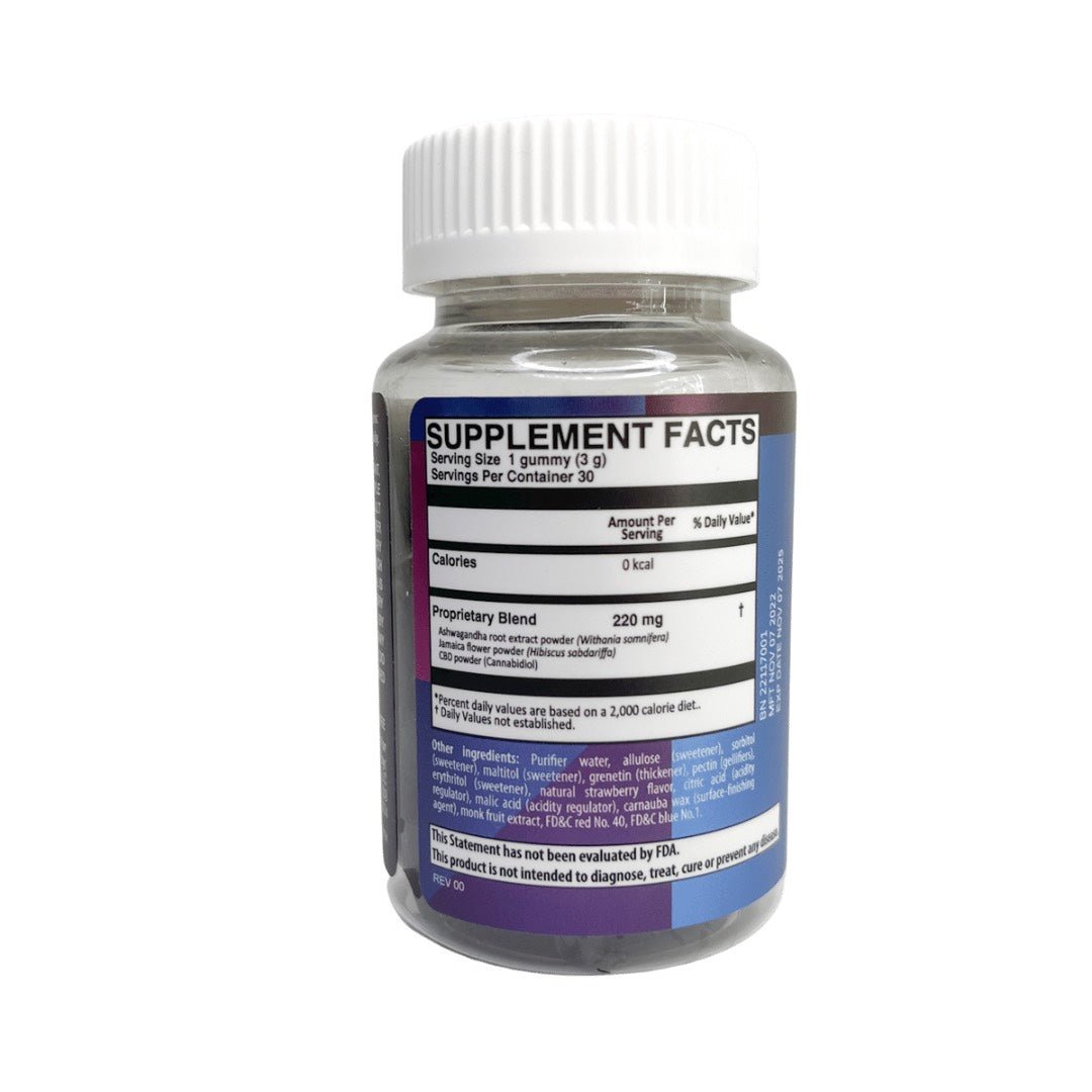 Gummy Bears CBD Nanotechnology con Ashwagandha sabor Fresa - Family Cbd Mexico