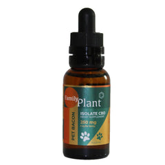 Aceite Mascotas CBD Isolate Nanotechnology 250 mg sabor Tocino de 30 miliitros - Family Cbd Mexico