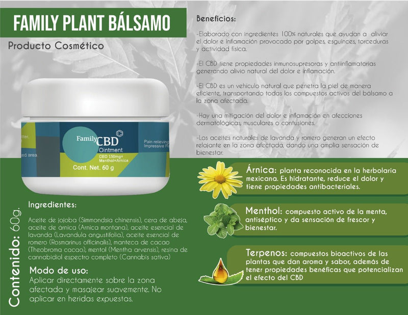 Paquete Alive: 1 CBD (10 ml) + 1 pomada - Family Cbd Mexico