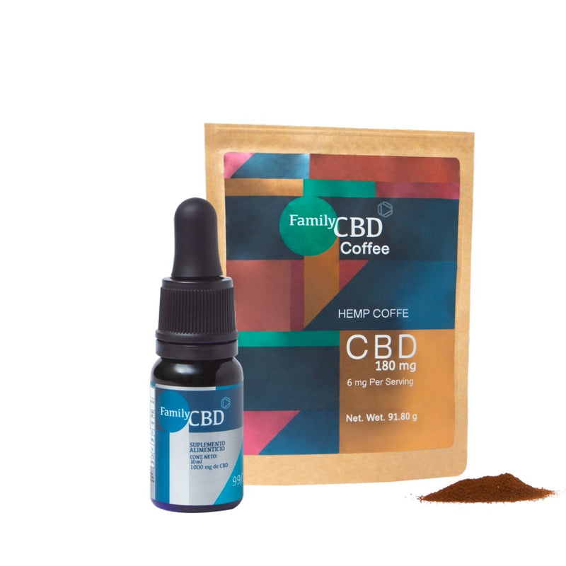 Paquete Morning: 1 CBD (10 ml) + 1 café - Family Cbd Mexico