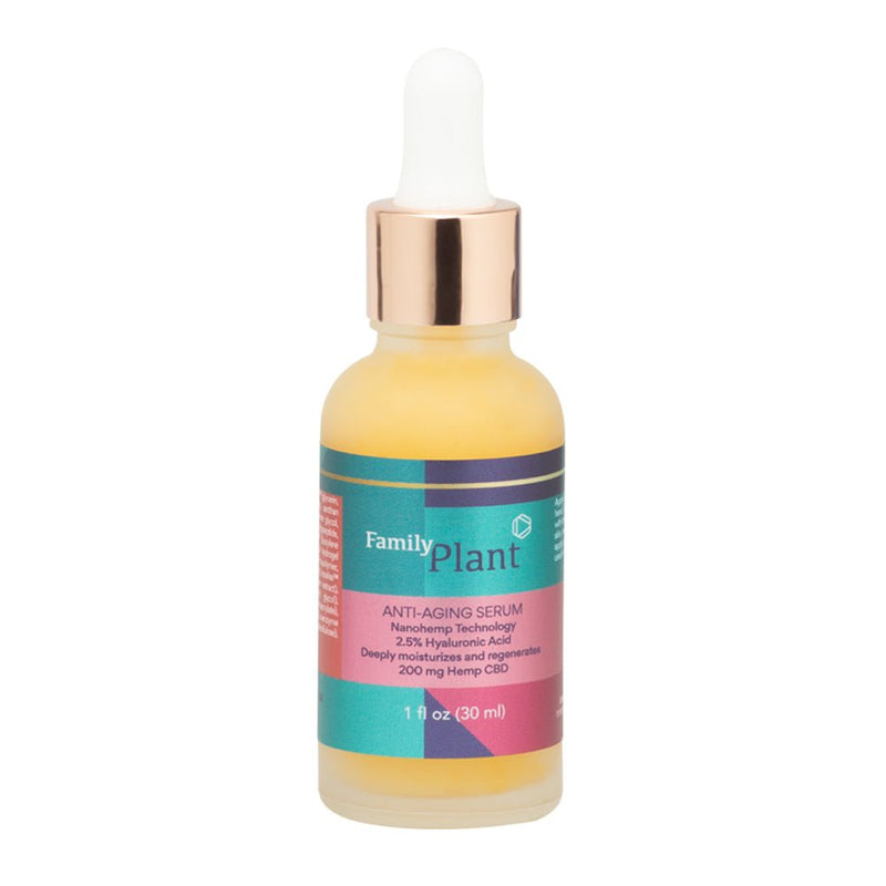 Sérum Antiedad CBD, Ácido Hialuronico, Colágeno, Q10 - Family Cbd Mexico