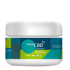 Ungüento Bálsamo (pomada) CBD (amplio espectro), Menthol, Árnica y 4 terpenos herbolarios. - Family Cbd Mexico